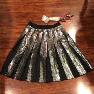 MSGM metallic skirt